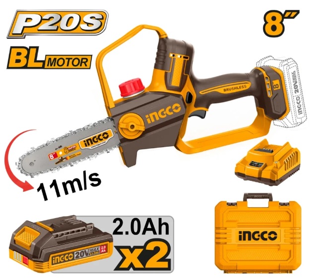 Аккумуляторная цепная пила INDUSTRIAL INGCO CGSLI20882