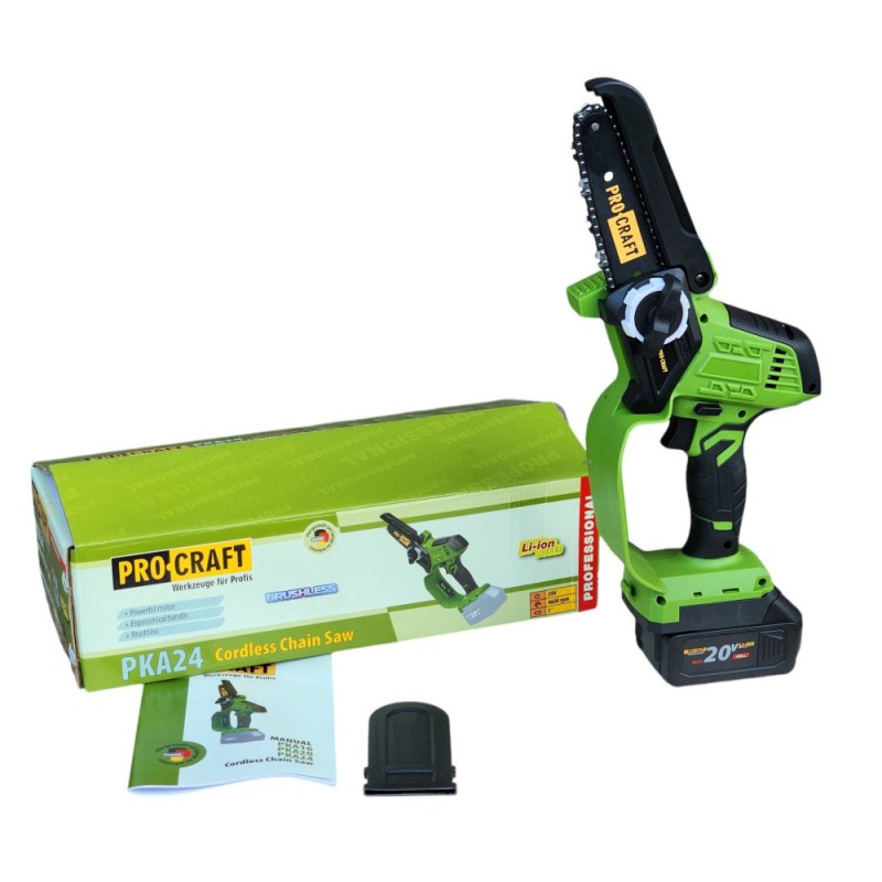 ProCraft PKA24Li шина 6 дюймов 152 мм и цепь крупным планом