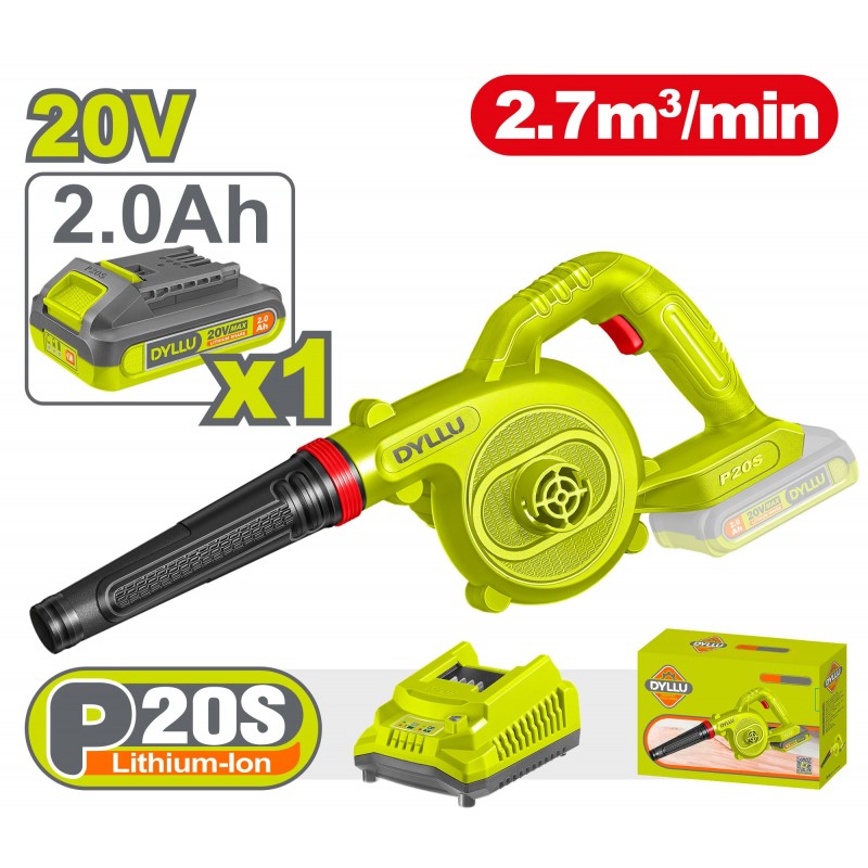 Воздуходувка аккумуляторная  220V/2.0Ah Li-Ion  DYLLU DTBLP522