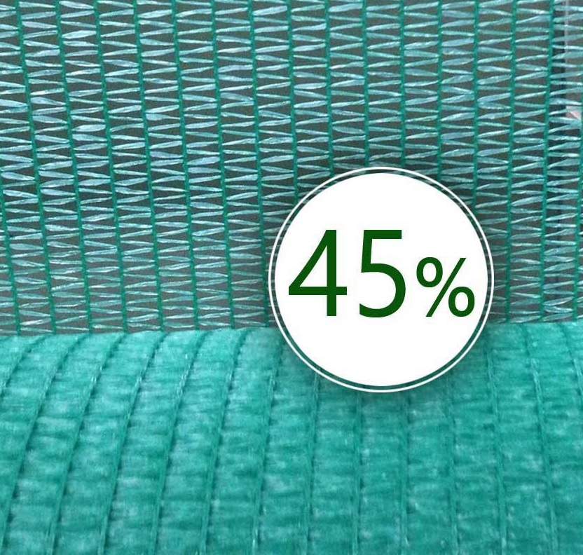 Сетка затеняющая 45% 40г/м2, (4.0m) зеленая