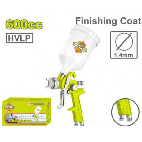 Краскопульт 1.4мм контейнер пластиковый 0.6Л DYLLU DTGA1506