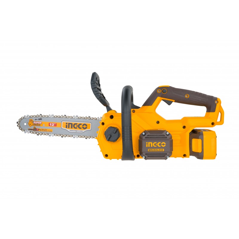 Цепная аккумуляторная пила Li-Ion 20V/2*4A INDUSTRIAL  INGCO...