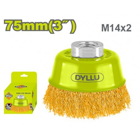 Щетка металлическая для шлифования 75mm DYLLU DTCE1401