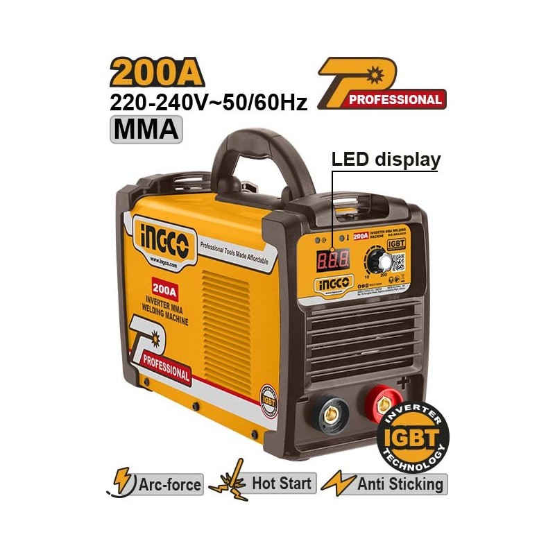 Сварочный аппарат 200A INGCO ING-MMA20038