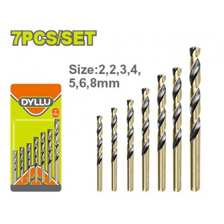 Набор свёрел по металу HSS 7шт. DYLLU DTTD3K01