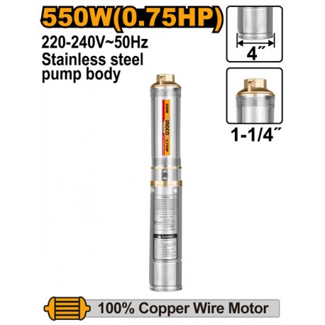 Насос погружной 550W(0.75HP) 64m INGCO DWP5501