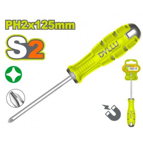 Отвертка крестовая PH2*125мм DYLLU DTSDB225