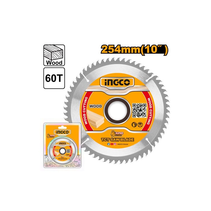 Диск по  дереву 254х30мм 60Т INGCO TSB125423