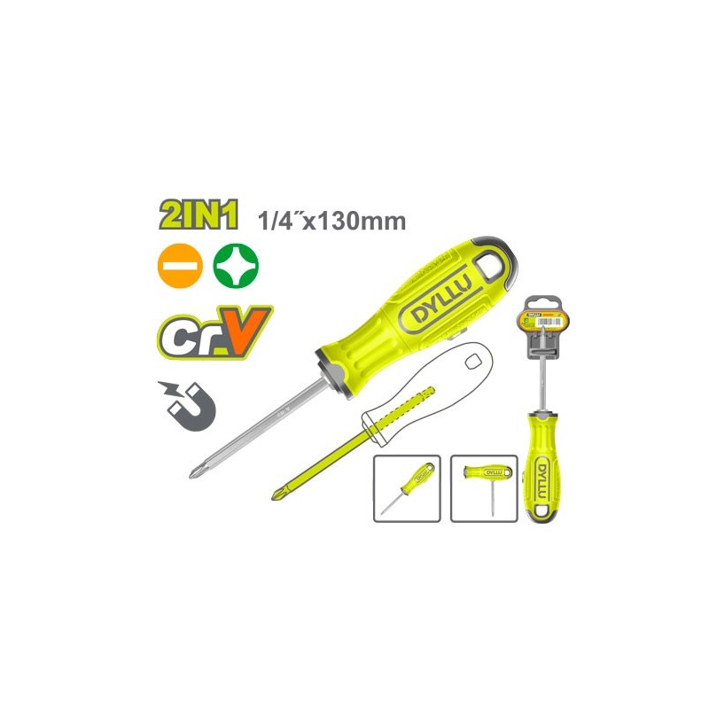 Набор отверток 2 в 1 PH2 + SL6.5 DYLLU DTSS45M3
