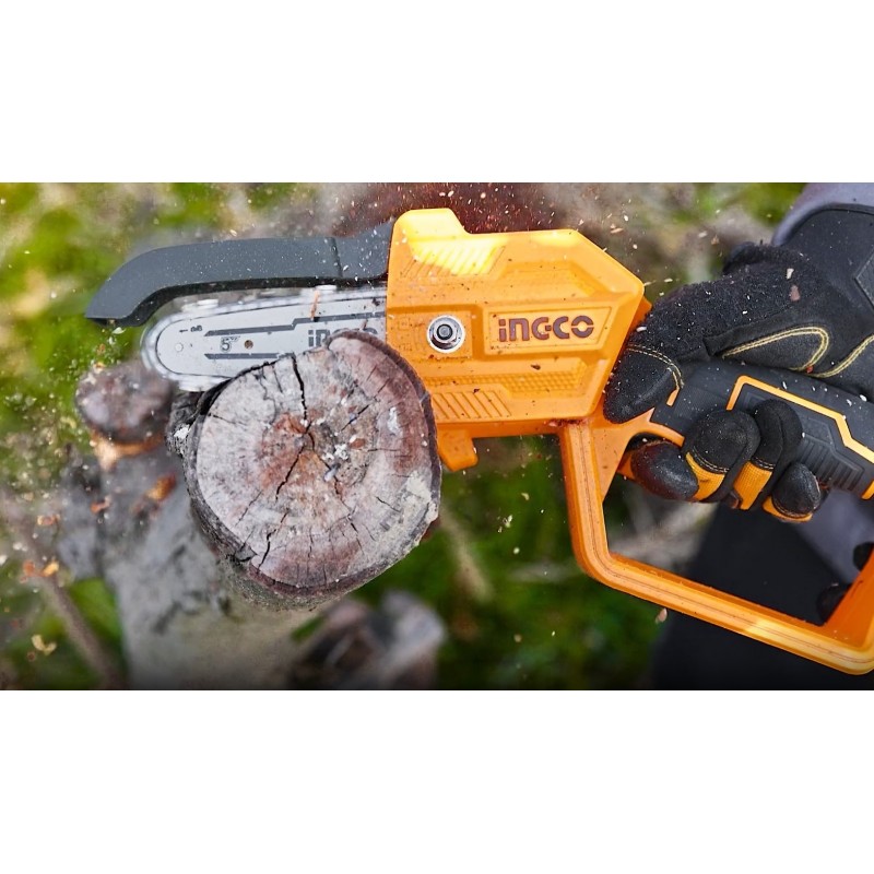 Мини цепная пила без аккумулятора INGCO CGSLI2058