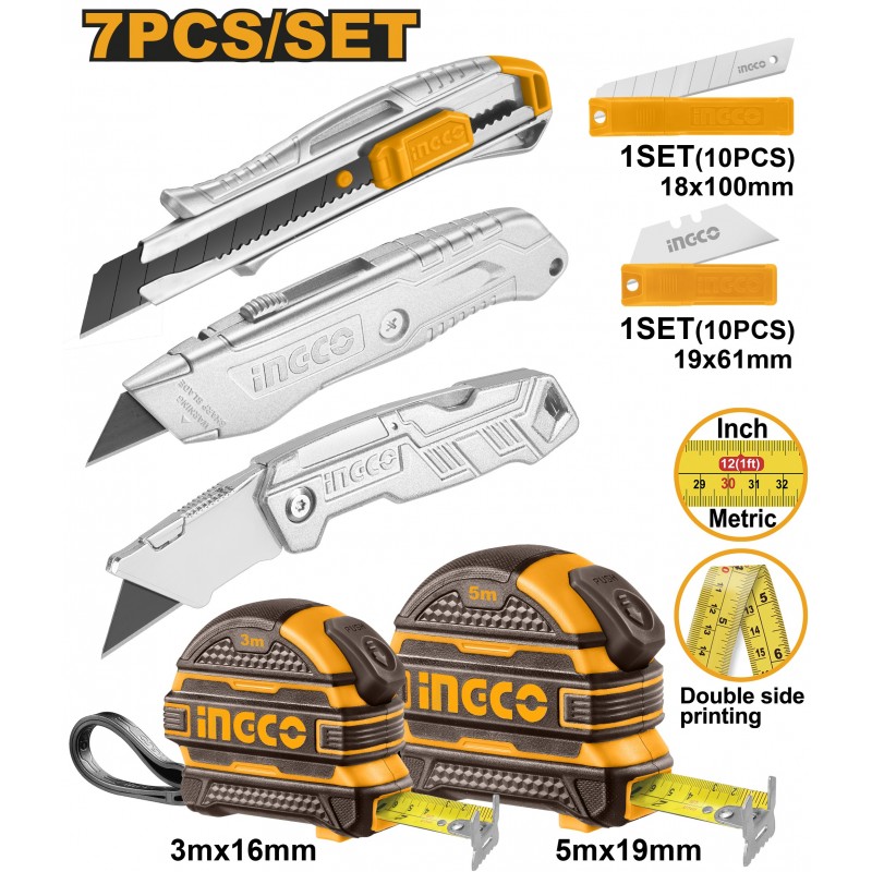 Комплект ручных инструментов 7шт. INGCO HMK23036