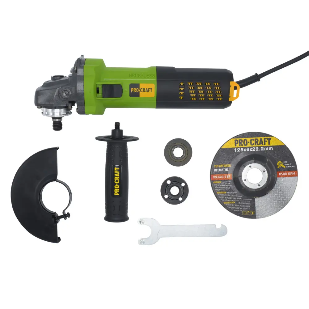 Углошлифовальная машина бесщеточная Procraft PW1550 125 мм