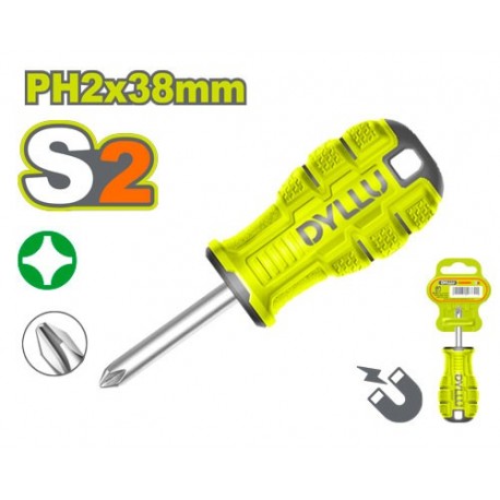 Отвертка крестовая PH2*38мм DYLLU DTSDB221