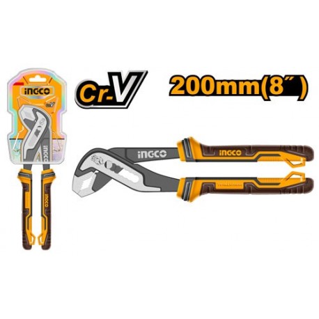 Клещи зажимные 200мм INGCO HPP28208