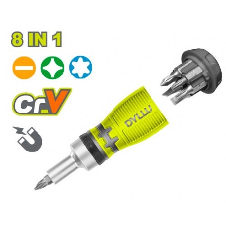 Набор отвертка с насадками 8в1 DYLLU DTSS8608