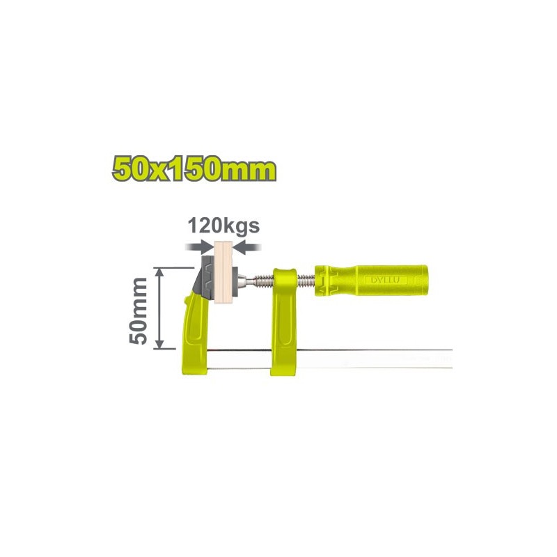 Струбцина столярная тип F 50x150мм DYLLU DTCP2151