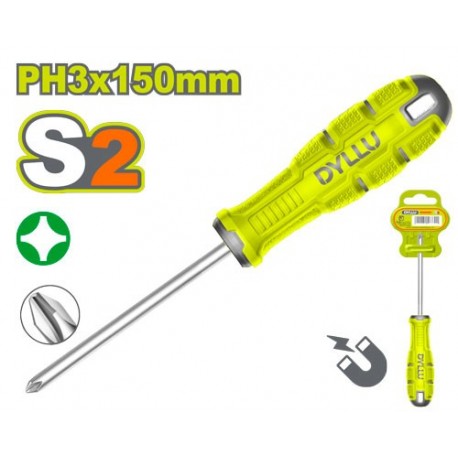 Отвертка крестовая PH3*150мм DYLLU DTSDB236