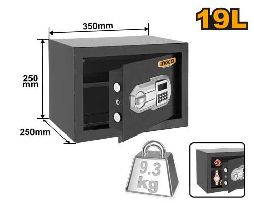 Сейф электронный 19L INGCO ESF2502