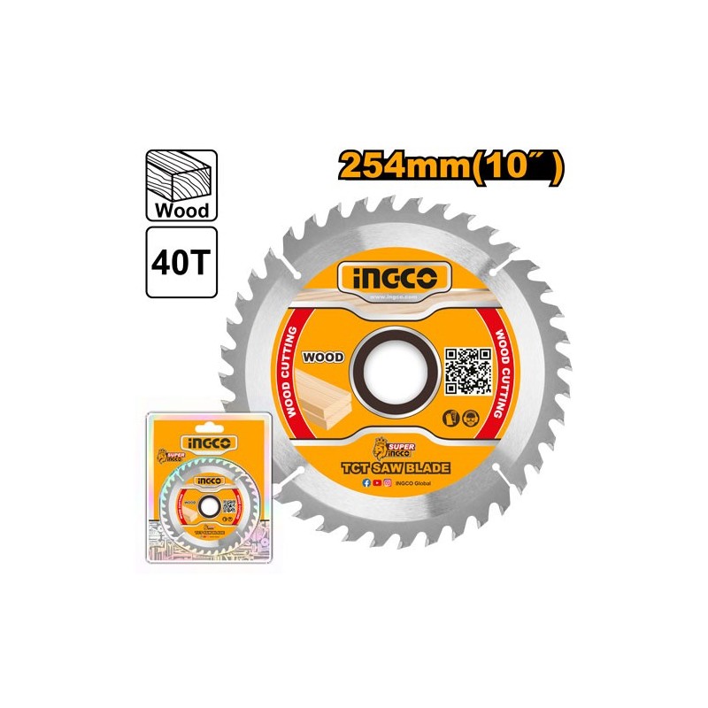 Диск по  дереву 254х30мм 40T INGCO TSB125425