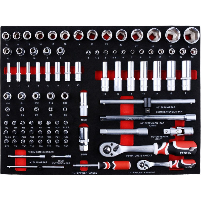 Ящик инструментов 211 шт. YT 55290 YATO