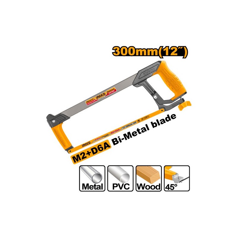 Ножовка по металлу 300mm INGCO HHF3008