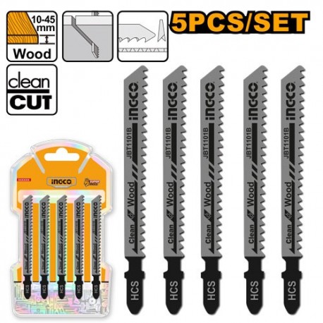 Набор полотен для маятниковой пилы 100мм 5шт. INGCO JBT1101B