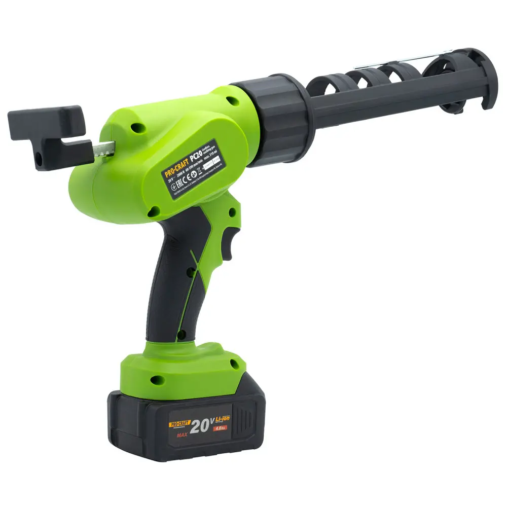 Аккумуляторный пистолет для герметика Procraft PC20 (Без АКБ и ЗУ)