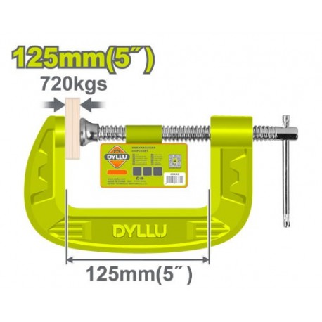 Струбцина столярная тип G 125мм DYLLU DTCP1105