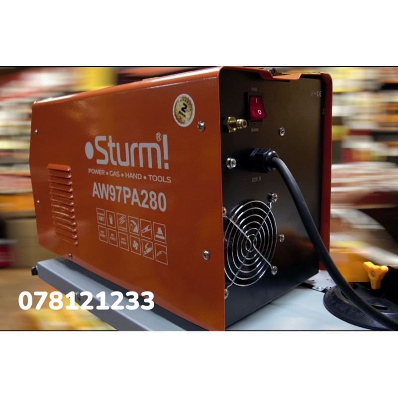 Сварочный инверторный полуавтомат AW97PA280 MIG/MAG/MMA 280А...