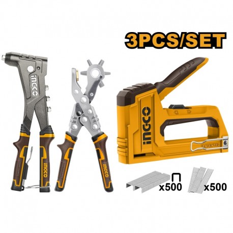 Комплект ручных инструментов 3 шт INGCO HRSG0401
