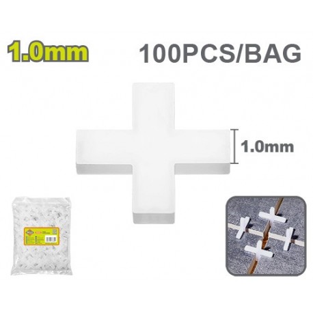 Крестообразный ограничитель для плитки 1мм 100шт. DYLLU DTXZ1001