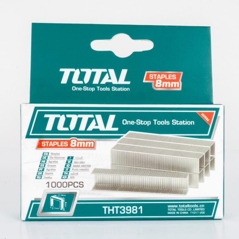 Скобы 8mm 1000 шт WJRT4801611 TOTAL