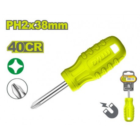 Отвертка крестовая PH2*38мм DYLLU DTSD4921
