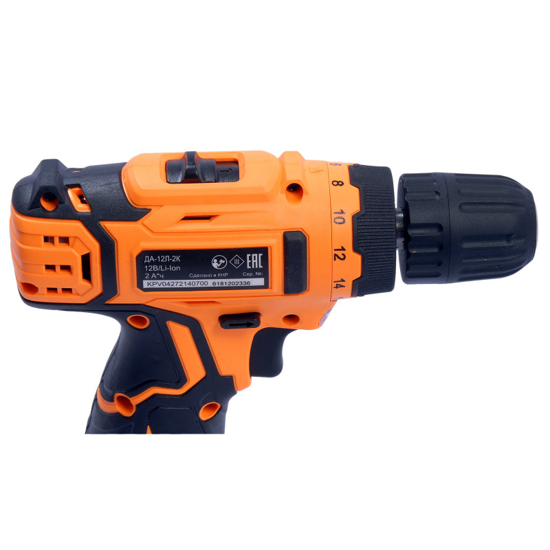 Шуруповерт аккумуляторный ДА-12Л-2К Вихрь