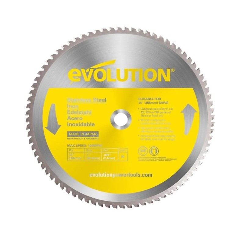 Диск по нержавейке Evolution 355мм S355TCT-90CS