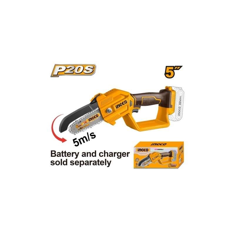 Мини цепная пила без аккумулятора INGCO CGSLI2058