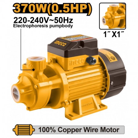 Поверхностный насос для воды c автовсасыванием 370W INGCO VPM3708