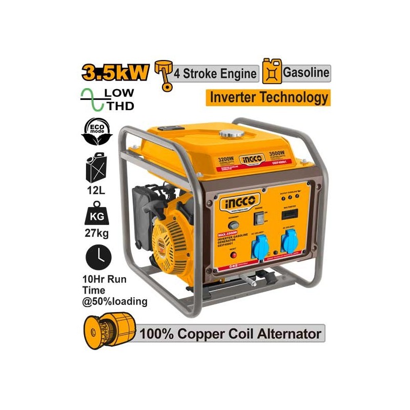 Генератор инверторный 3.5 кВт INGCO GEIF40001