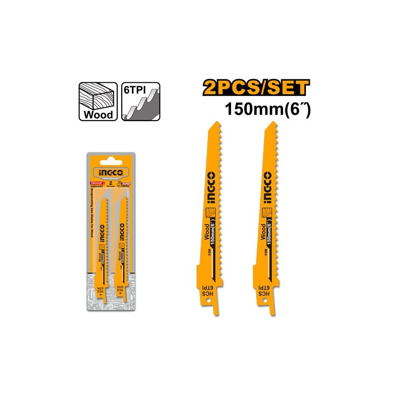 Комплект полотен для сабельной пилы  INGCO SSB644D