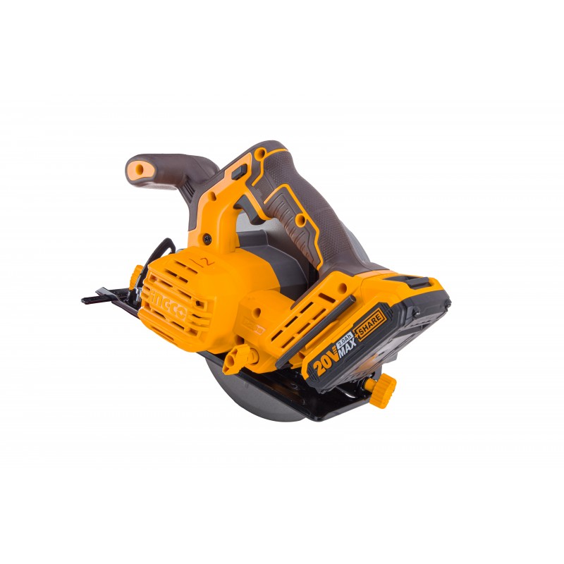 Циркулярная аккумуляторная  пила(без аккум,) 185 mm 20V  INGCO...