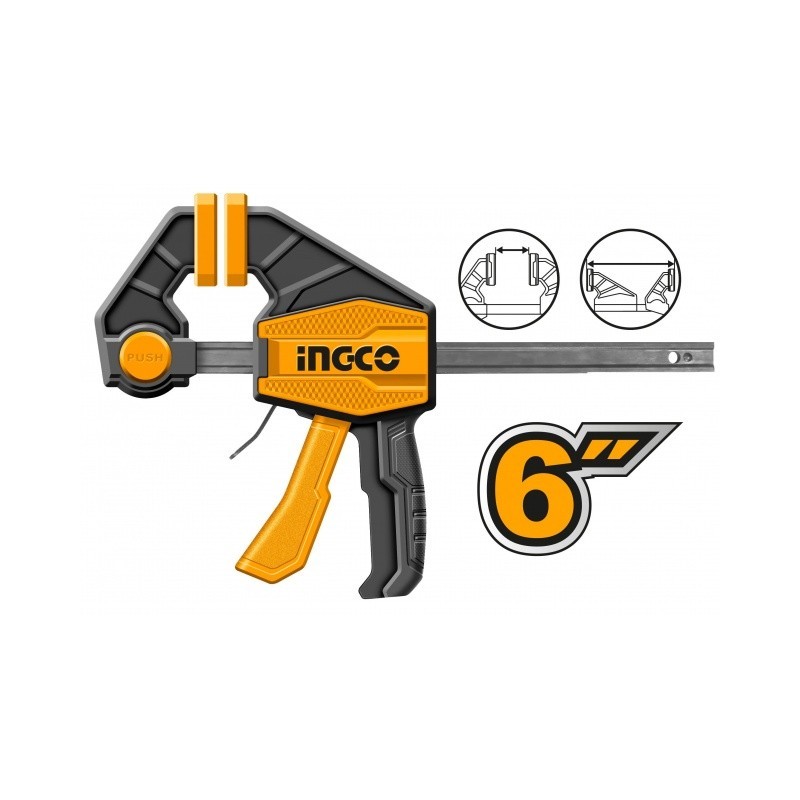 Быстрозажимная струбцина 63х150 мм INDUSTRIAL INGCO HQBC01601