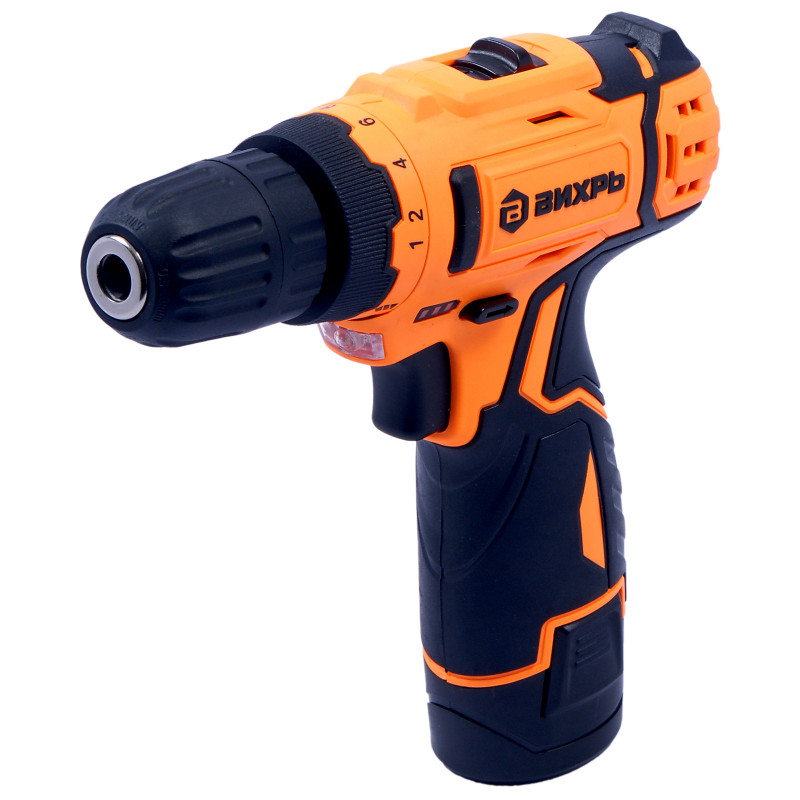 Шуруповерт аккумуляторный ДА-12Л-2К Вихрь