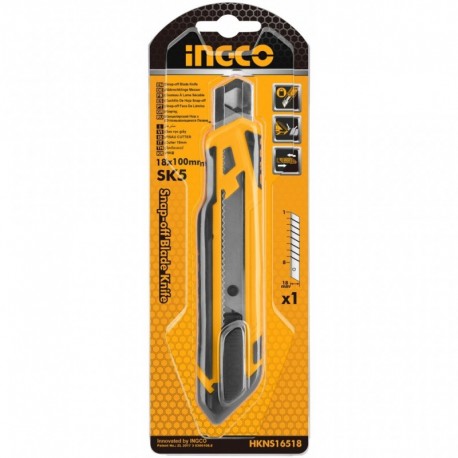 Нож с сегментным лезвием INGCO HKNS16518