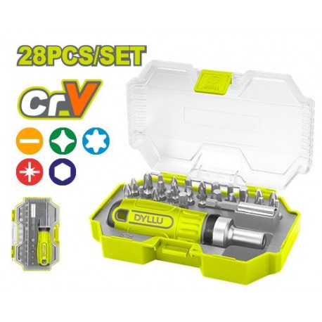 Набор отвертка с насадками 28шт. DYLLU DTSS8B28