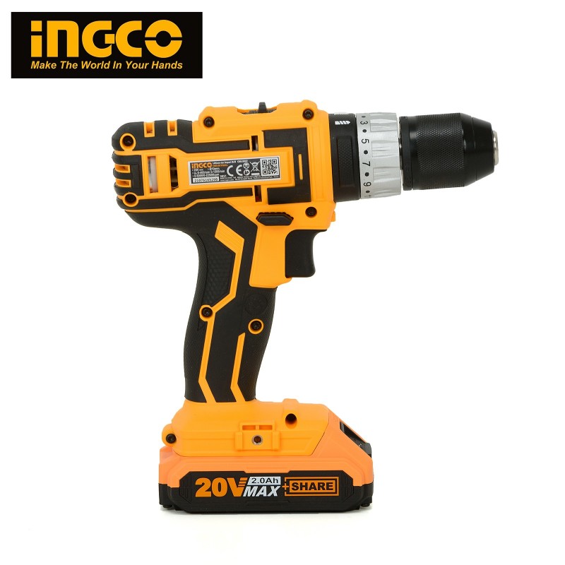 Шуруповерт аккумуляторный ударный 20В/2*2Ач INGCO CIDLI2002