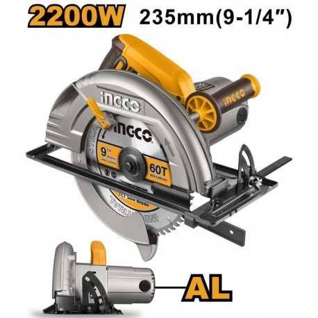 Пила циркулярная 235мм 2200Вт INGCO CS2358