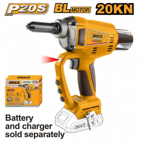 Аккумуляторный заклепочник (без аккум) INGCO CRTLI2005