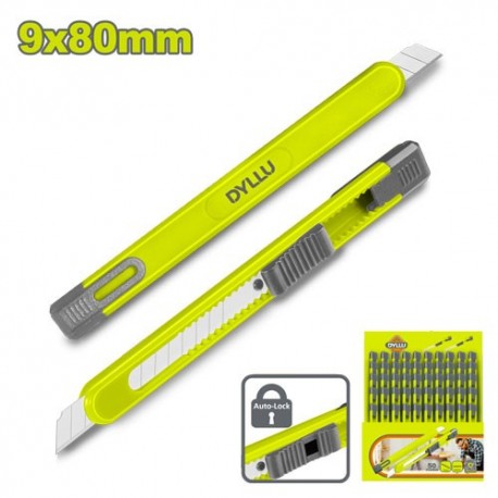 Нож с отламывающимся лезвием 9х80мм DTSK2909 DYLLU