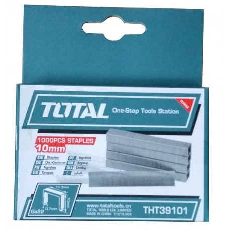 Скобы 10mm 1000 шт THT39101 TOTAL