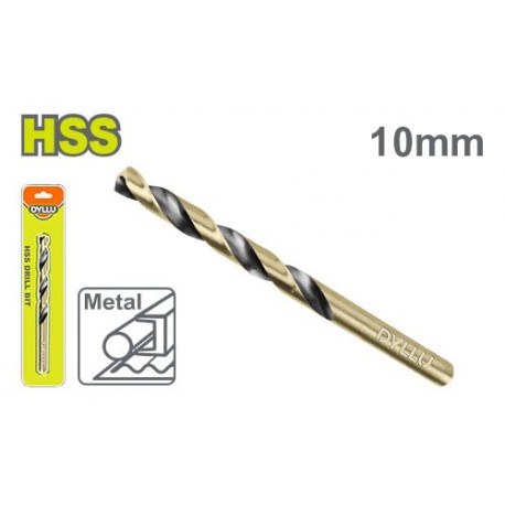 Сверло по металу 10мм HSS DYLLU DTTD1K10